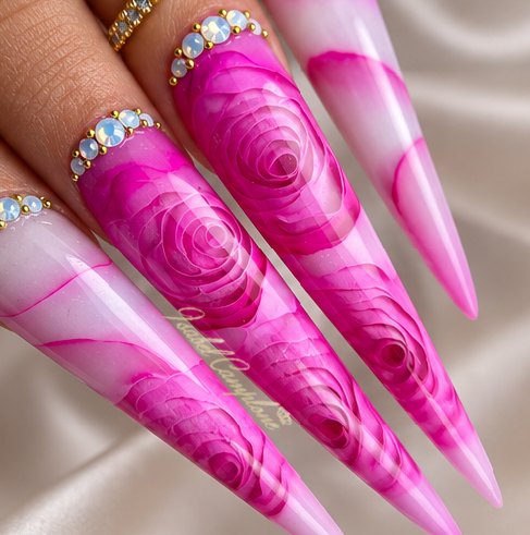 Rose 3D — création signature Isabel Camplone, ISY Beauty Academy
