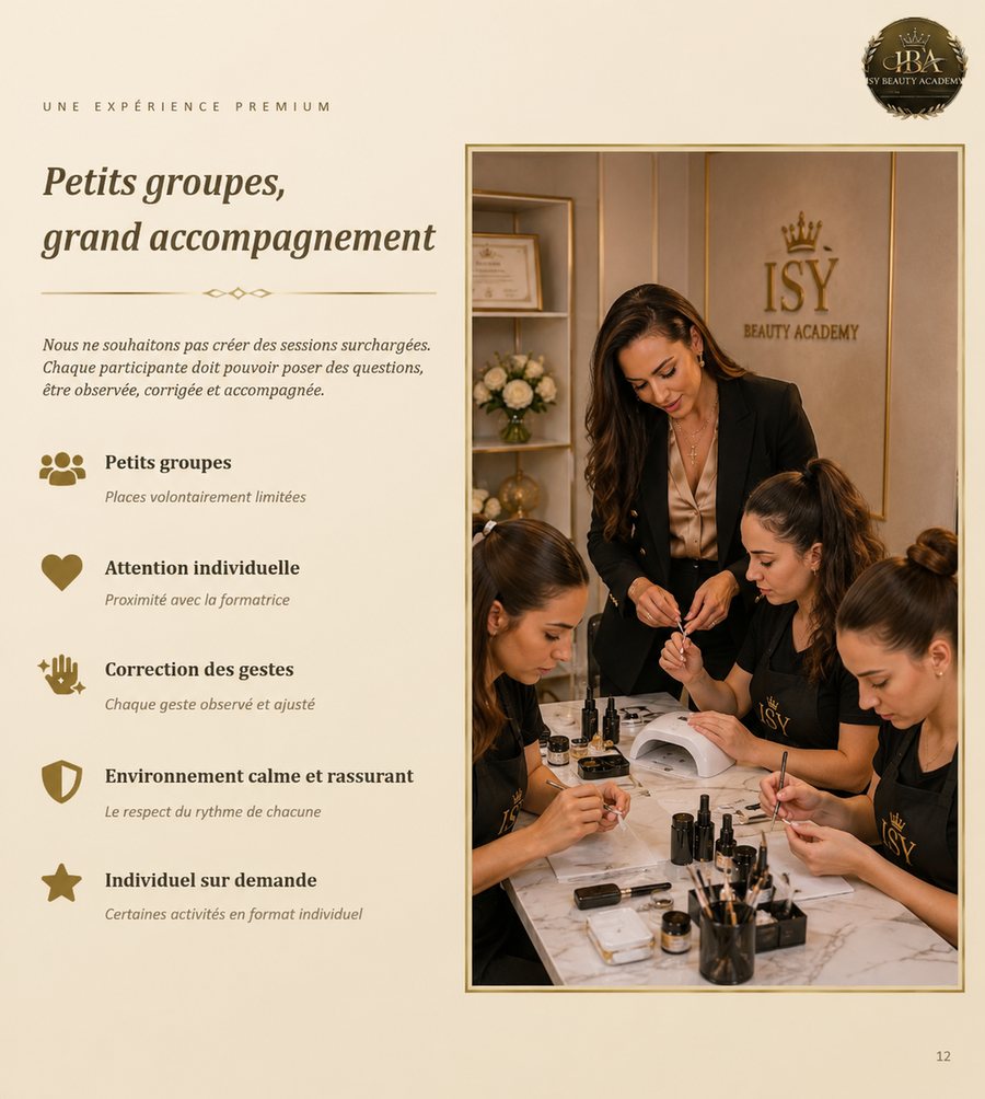 Petits groupes, grand accompagnement — le Young Nail Artist Program en pratique